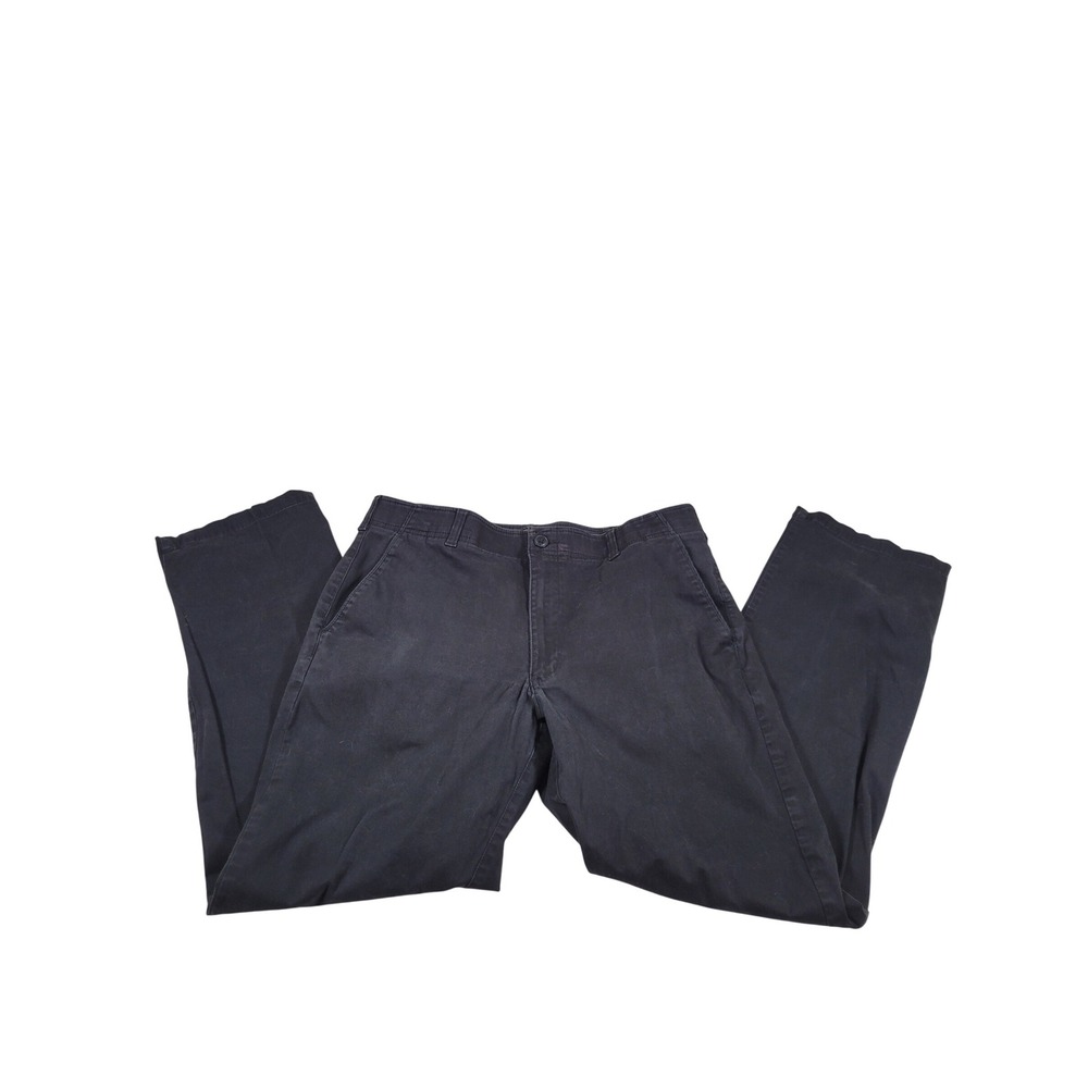 Lee X-Treme Comfort Pants Mens 36x32 Black Excellent Straight Leg Chinos